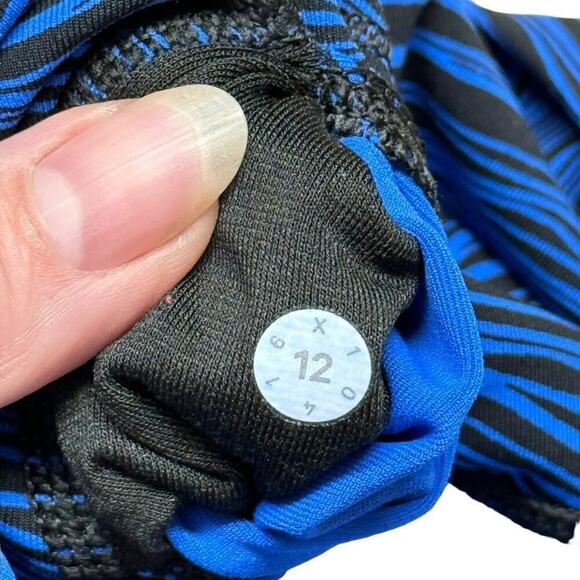 Lululemon x SoulCycle High Times Pant leggings in Life Lines Cerulean Size 12 - Picture 13 of 16